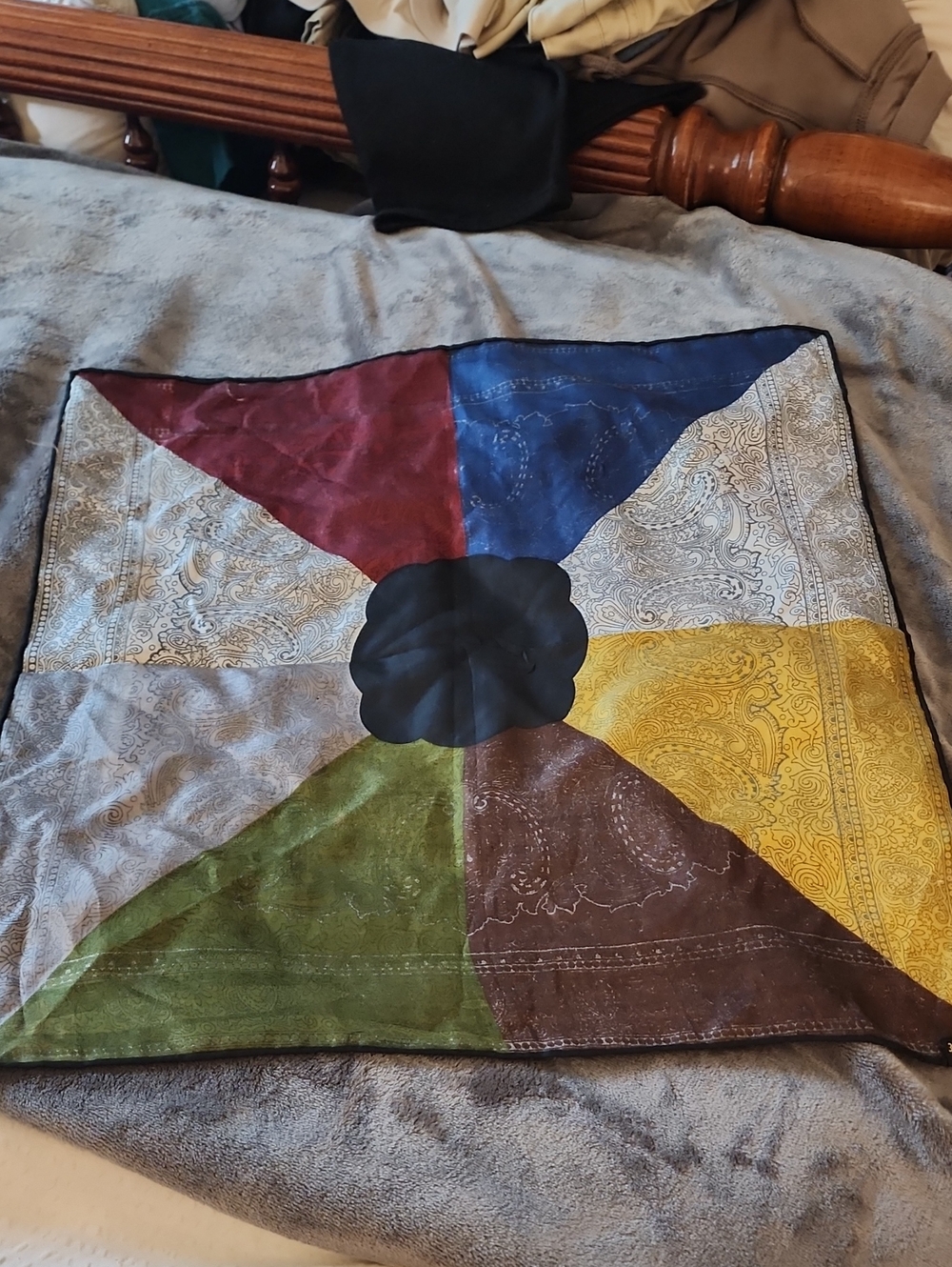 100% Pure Silk Hand Rolled Scarf.